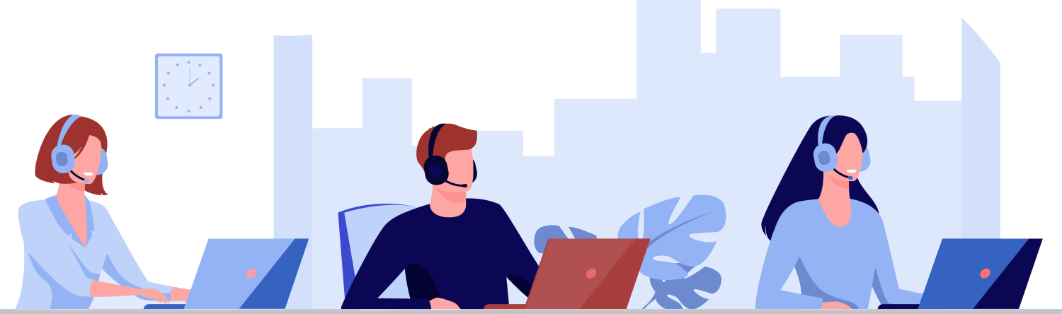 Personas Ateniendo Call Center